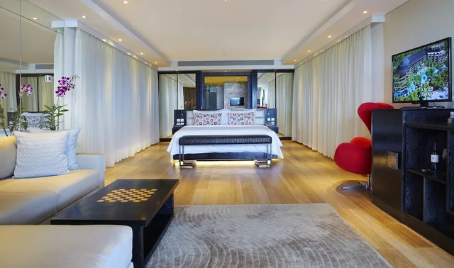بنتهاوس بسرير كينج وسريرين منفصلين بإطلالة على المدينة بغرفتي نوم، Double-Six Luxury Hotel Seminyak 1/1