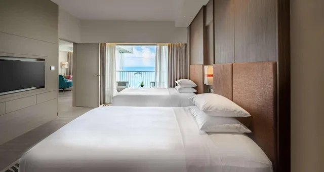 2 Bedrooms, Family Suite, King and Twin Beds, Sea View, Terrace, Doubletree Resort By Hilton Penang 1/2