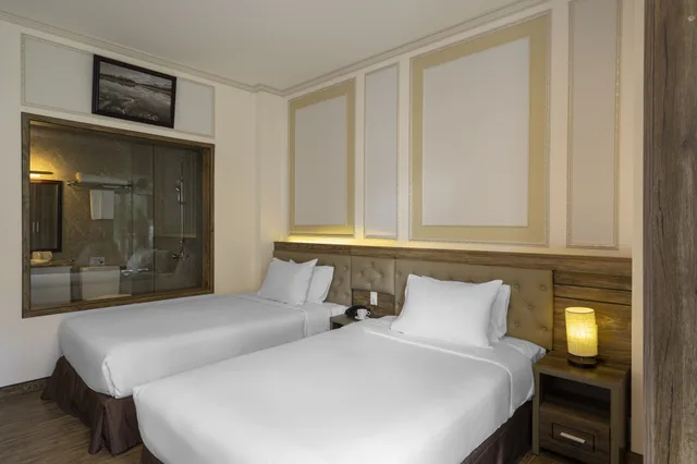 غرفة ديلوكس بسريرين منفصلين بإطلالة على المدينة، New Life Dalat Hotel 2/6