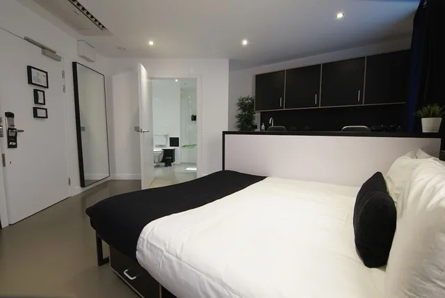 استوديو صغير بسرير مزدوج بمطبخ، Kip Hotel 1/4