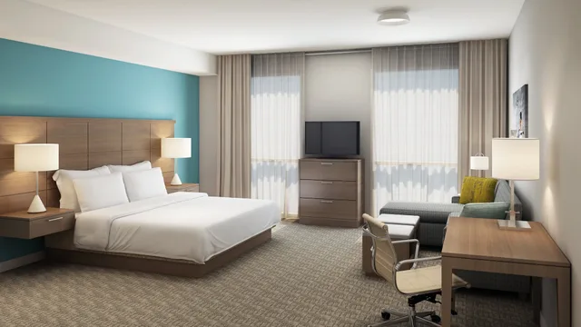 جناح استوديو بسرير كوين بمطبخ بحوض استحمام لذوي الإعاقة، Staybridge Suites Long Beach Airport 1/8