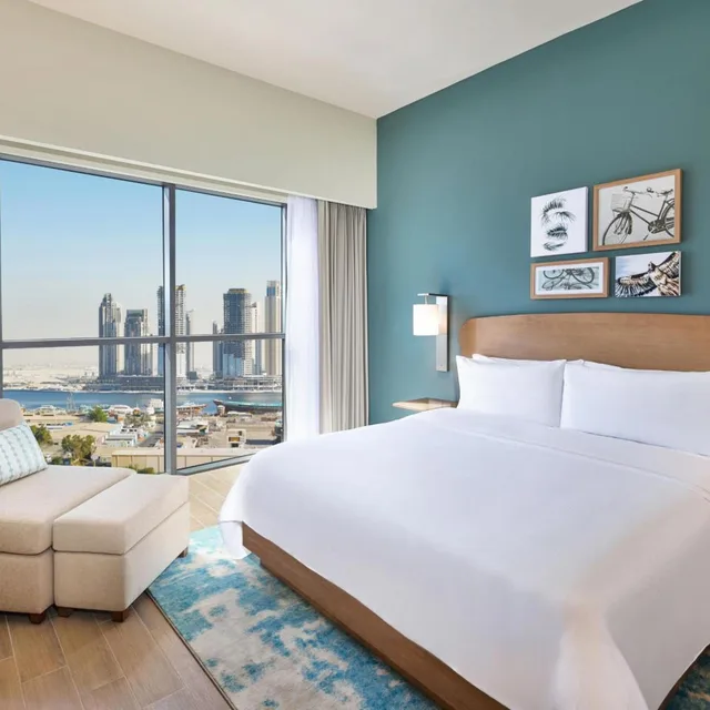 1 Bedroom, Apartment, King Bed, Creek View, Sofa، Element Al Jaddaf, Dubai 3/8