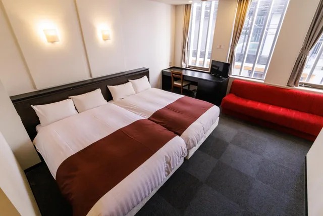 غرفة اقتصادية بسريرين منفصلين، Hotel Fosse Himeji 2/4