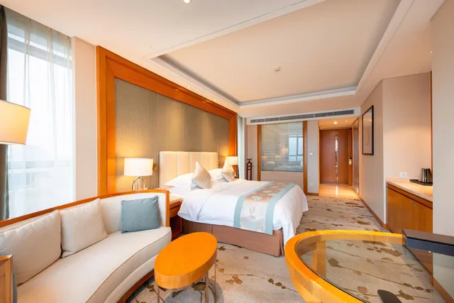 غرفة بزنس بسرير مزدوج بإطلالة على النهر، Yiwu Shangcheng Hotel 1/2