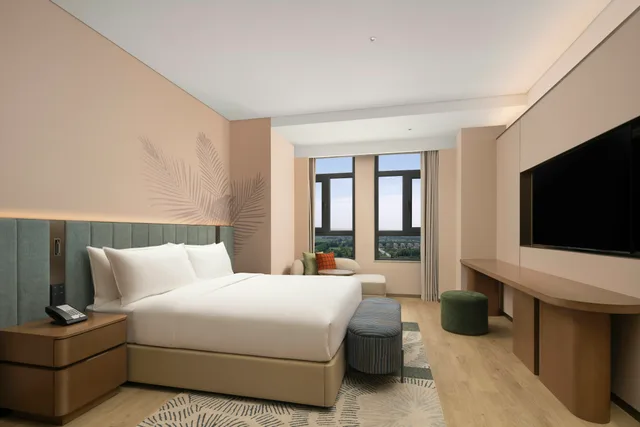 جناح ديلوكس بسرير كينج، Hilton Garden Inn Zhongwei Shapotou 2/3