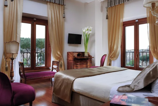 غرفة ديلوكس بسريرين منفصلين بإطلالة على المدينة، Forum Hotel Rome 3/10