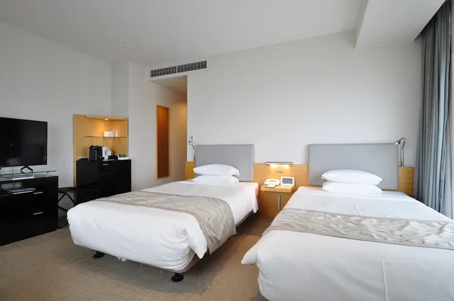 غرفة ديلوكس ركنية بسريرين منفصلين للمدخنين، Hotel Nikko Niigata 3/9