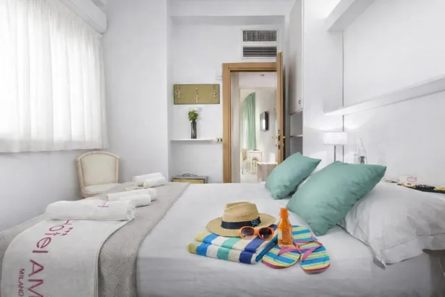 غرفة بسرير مزدوج أو سريرين منفصلين، Hotel Ambra 7/10
