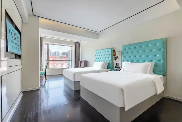 غرفة بزنس بسريرين مزدوجين بإطلالة على المدينة، Xana Lite Hotel (Guangzhou Dongxiaonan Metro Station Shixi) 2/10