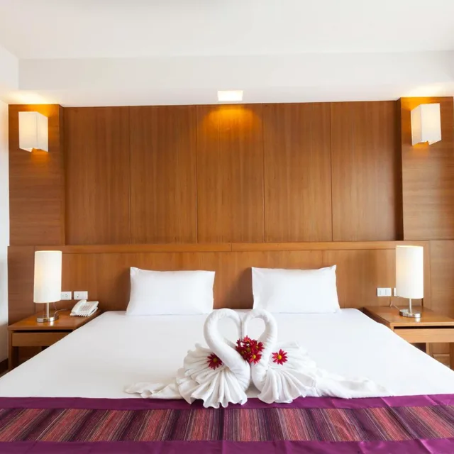 جناح بسرير كينج بإطلالة على البحر، Rawai Princess Hotel 4/6