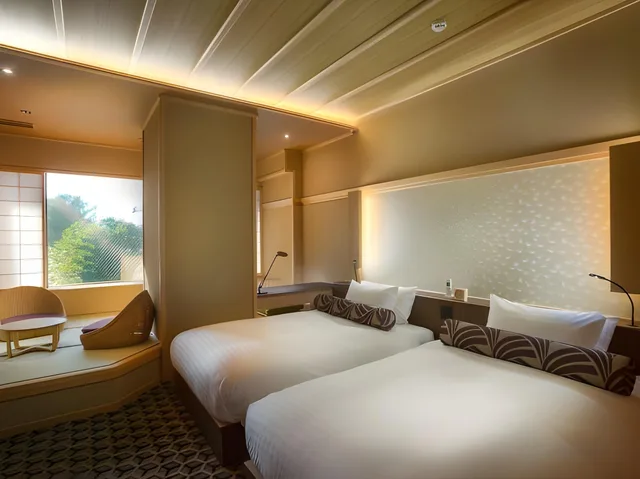 غرفة سوبيريور بسريرين منفصلين بمنطقة جلوس بأرضية تاتامي، Saka Hotel Kyoto 1/1