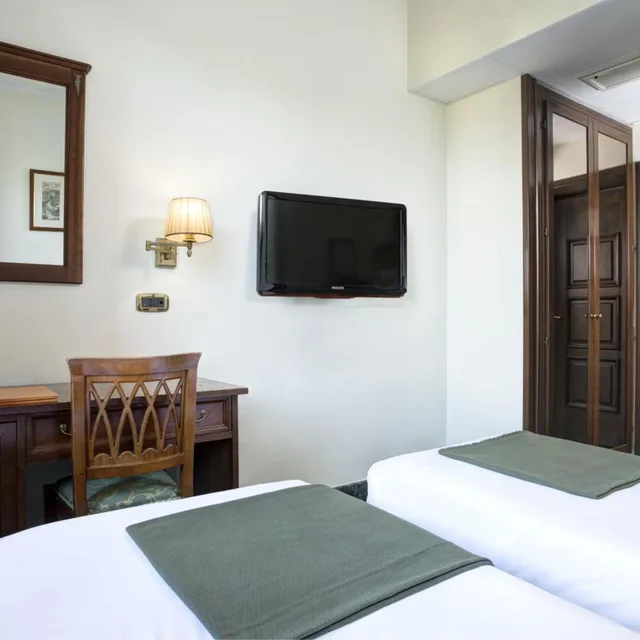 غرفة بسرير مزدوج أو سريرين منفصلين، Grand Hotel Del Gianicolo 6/10