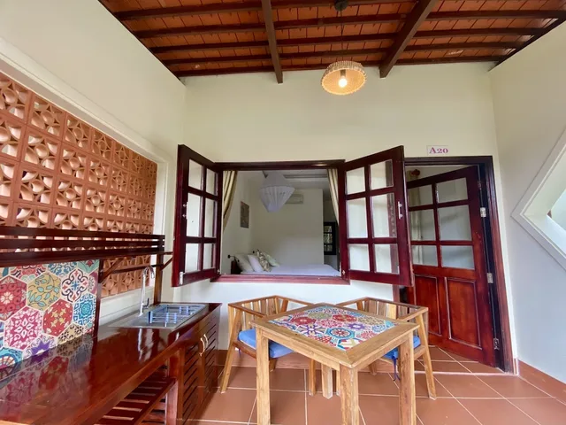 شقة سكنية بسرير كينج بإطلالة على الحديقة مع أريكة، Hula Hula Beachfront Phu Quoc 8/10