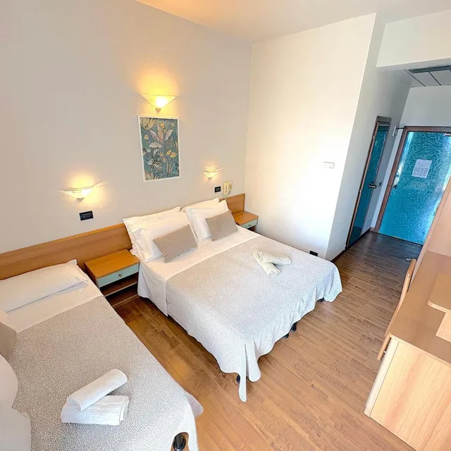 غرفة ثلاثية بشرفة، Hotel President Cattolica 10/10