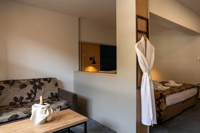 غرفة ديلوكس بسرير مزدوج أو سريرين منفصلين بشرفة بإطلالة، Velingrad Grand Hotel 6/10