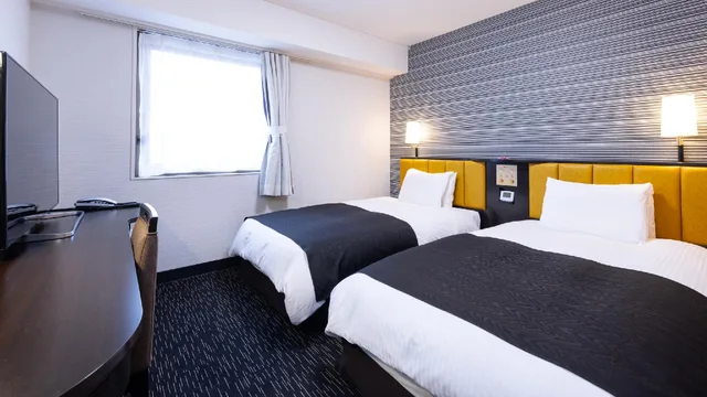 غرفة قياسية بسريرين منفصلين، Apa Hotel Tsuruoka-Ekimae 1/1