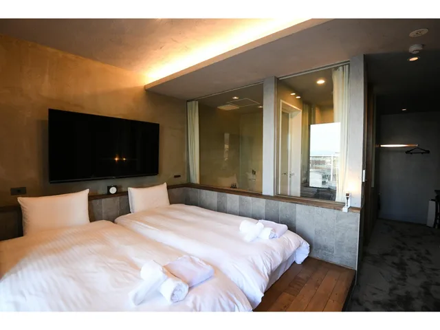 غرفة تنفيذية بسريرين منفصلين، Hotel Discover Kyoto Nagaokakyo 1/1