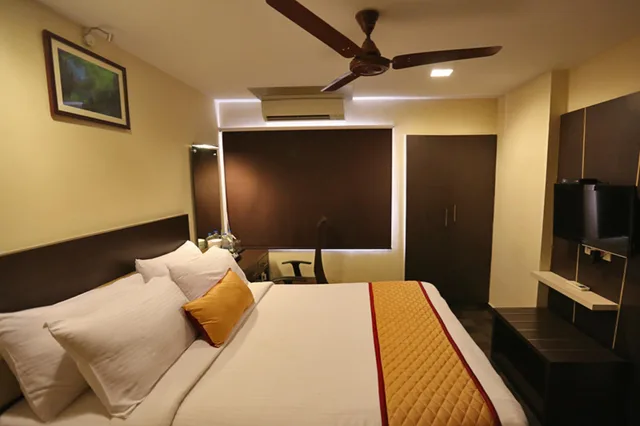 غرفة ديلوكس بسرير كوين، Ashok Residency 2/3