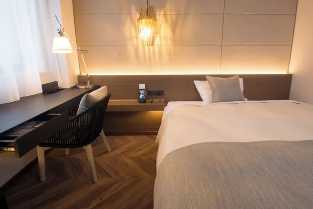 غرفة بسرير مزدوج في المبنى الرئيسي للمدخنين، Hotel Global View Hakodate 1/1