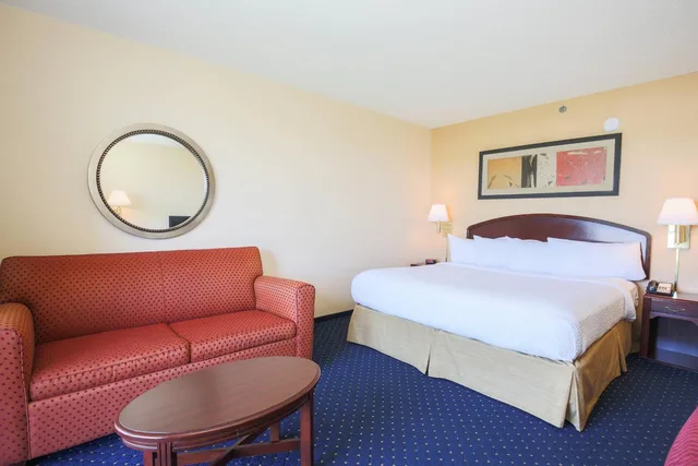 غرفة بسرير كينج مع أريكة بحوض استحمام لذوي الإعاقة، Courtyard by Marriott Flint Grand Blanc 5/10