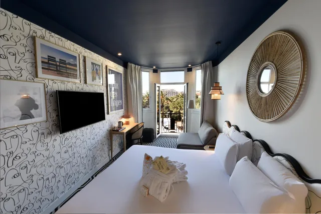 غرفة ثلاثية بإطلالة على البحر، Hotel Albert 1er Nice 5/10