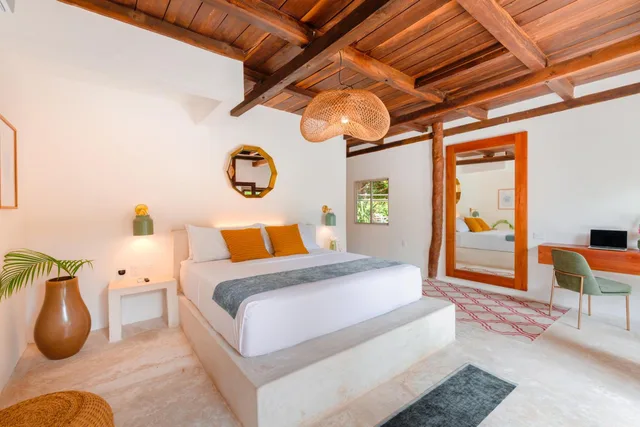 غرفة ديلوكس بسرير كوين، Azulea Hotel and Spa Bacalar 1/6