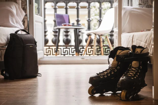 سكن مشترك بستة أسرّة للنساء بحمام خاص، room00 Chueca Hostel 5/8