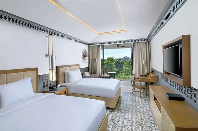 غرفة ديلوكس بسريرين منفصلين بإطلالة على الحديقة بشرفة، Doubletree By Hilton Goa Panaji 2/5