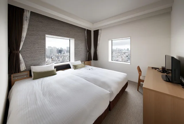 Room, Twin Beds, City View, Light Housekeeping, Smoking، HOTEL Crown Hills Ueno Premier (ex Life Tree Ueno) 1/7
