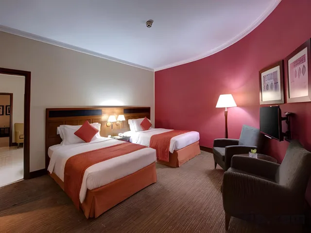 جناح بسرير مزدوج أو سريرين منفصلين بغرفتي نوم، J5 Rimal Hotel Apartments 2/2