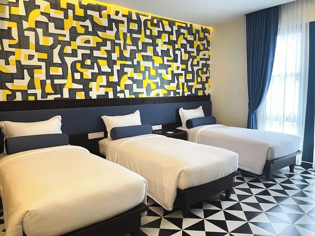 غرفة ثلاثية بثلاثة أسرّة بحمام خاص، The Twizt - Lifestyle Hostel 1/1