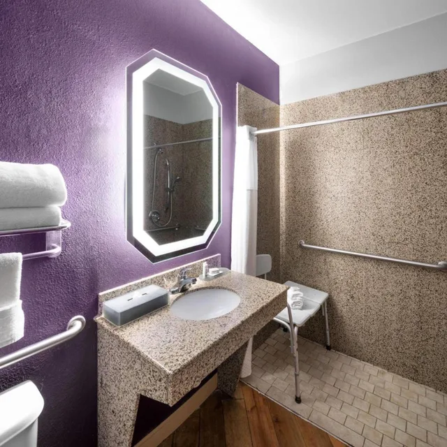 جناح بسرير كينج بغرفة نوم واحدة بحوض استحمام لذوي الإعاقة، La Quinta Inn and Suites by Wyndham Brownwood 4/5