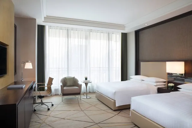 غرفة بريميير بسريرين مزدوجين بإطلالة على المدينة، Courtyard Shanghai Changfeng Park 5/9
