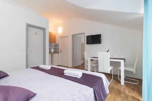 شقة كلاسيكية بسرير مزدوج وسريرين منفصلين بإطلالة على الفناء بشرفة بغرفتي نوم، Villa Voinic 5/10