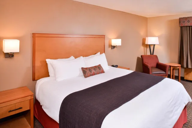 غرفة بسرير كينج بحوض استحمام لذوي الإعاقة، Best Western Plus Olympic Inn 5/9