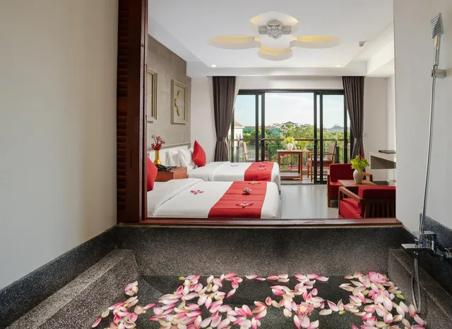 غرفة ديلوكس بسريرين منفصلين، Khmer Mansion Residence 3/7