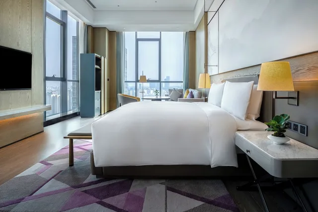 استوديو بسرير كينج بإطلالة، JW Marriott Hotel Xi'an Southwest 4/4