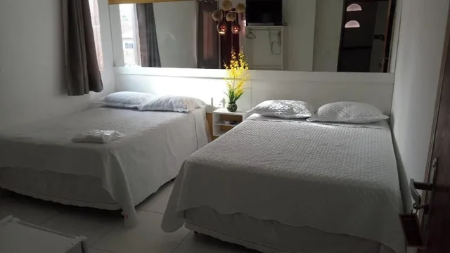 غرفة أساسية رباعية بسريرين مزدوجين بحمام خاص، Pousada dos Cabanos 3/5