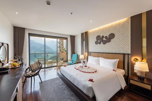 Deluxe, King Bed, Queen Bed, Valley View، KK Sapa Hotel 1/2