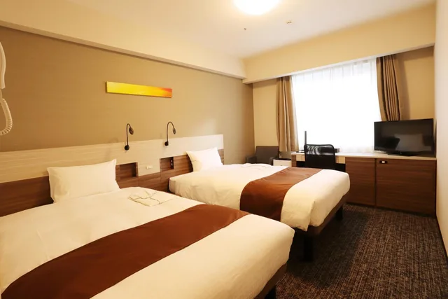 Semi Room, Standard, 2 Semi Double Beds, Smoking, Smile Hotel Premium Osaka Hommachi 1/1