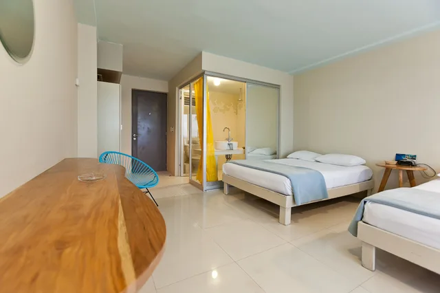 غرفة بسرير كينج بإطلالة على البحر، Hotel Rocamar Isla Mujeres 5/10