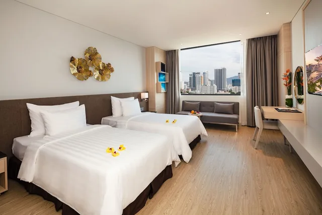 غرفة متصلة فاخرة عائلية بسرير كينج، DQua Hotel and Apartment 1/7