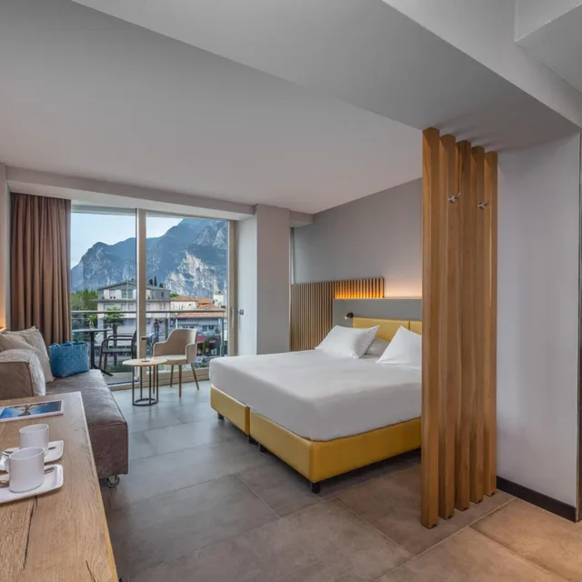 غرفة ديلوكس بسرير مزدوج بشرفة، Hotel Garda 2/10