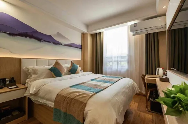غرفة بزنس بسرير مزدوج، VX Xuzhou Yunlong District Normal University Yunlong Mountain Scenic Spot Hotel 1/2