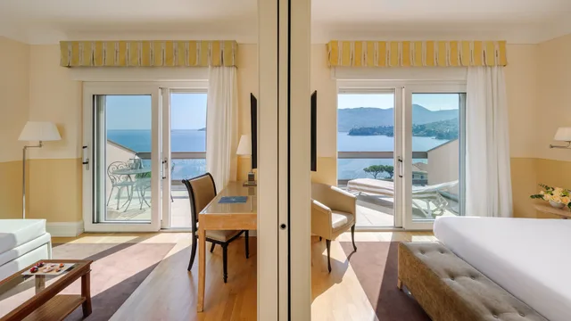 جناح تنفيذي بسرير كوين بإطلالة على البحر بشرفة، Grand Hotel Bristol Resort and Spa 8/10