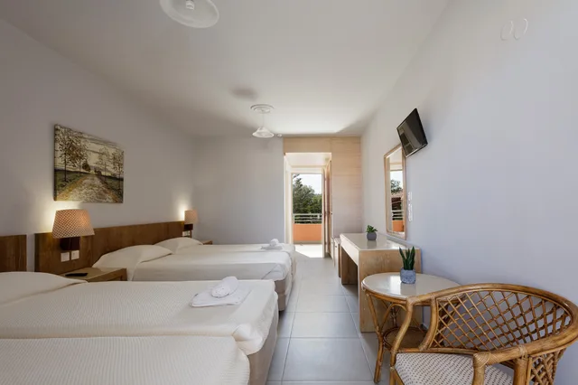 غرفة عائلية رباعية بأربعة أسرّة، Rethymno Village 7/10