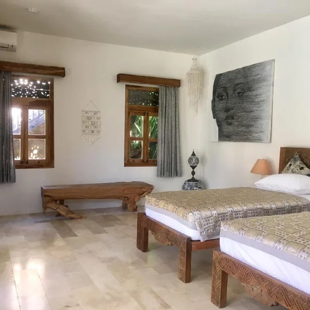 غرفة بسرير مزدوج أو سريرين منفصلين بإطلالة على المسبح، Sun Suko Boutique Retreat 3/5