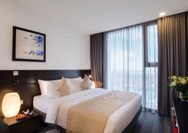 شقة بريميير بسرير كينج وسريرين منفصلين بغرفتي نوم، Somerset West Point Hanoi 3/10