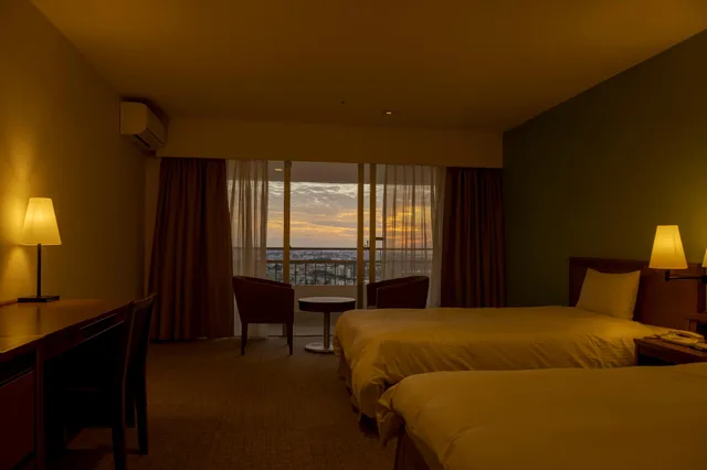 غرفة ديلوكس بسريرين منفصلين في طابق مرتفع في المبنى الرئيسي، EM Wellness Kurashino Hakko Lifestyle Resort 2/2