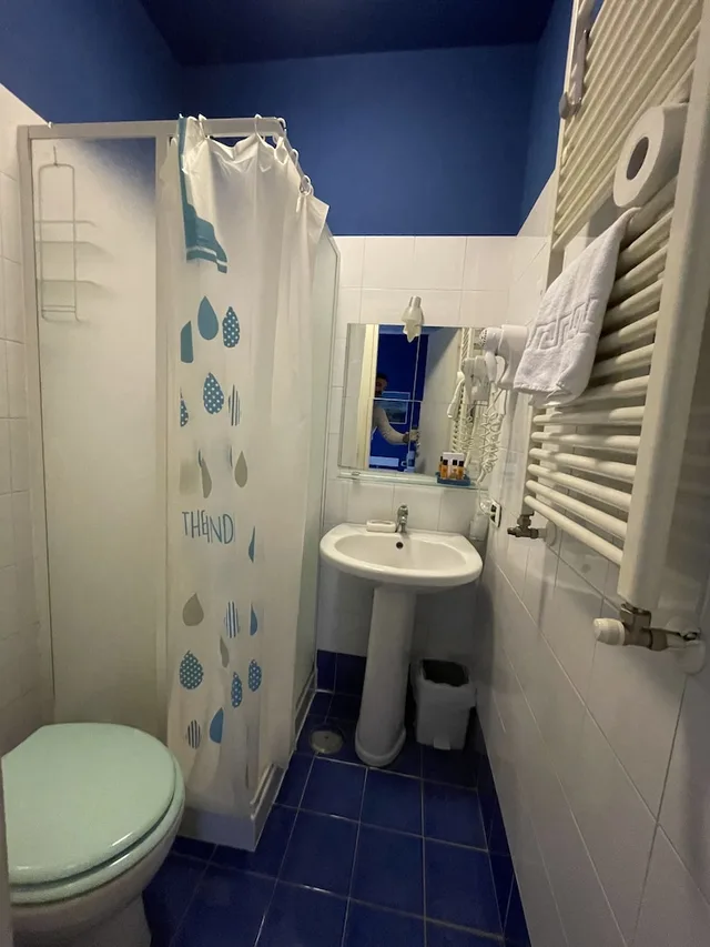 Blue, Queen Bed، Trasteveredreamsuites 9/10